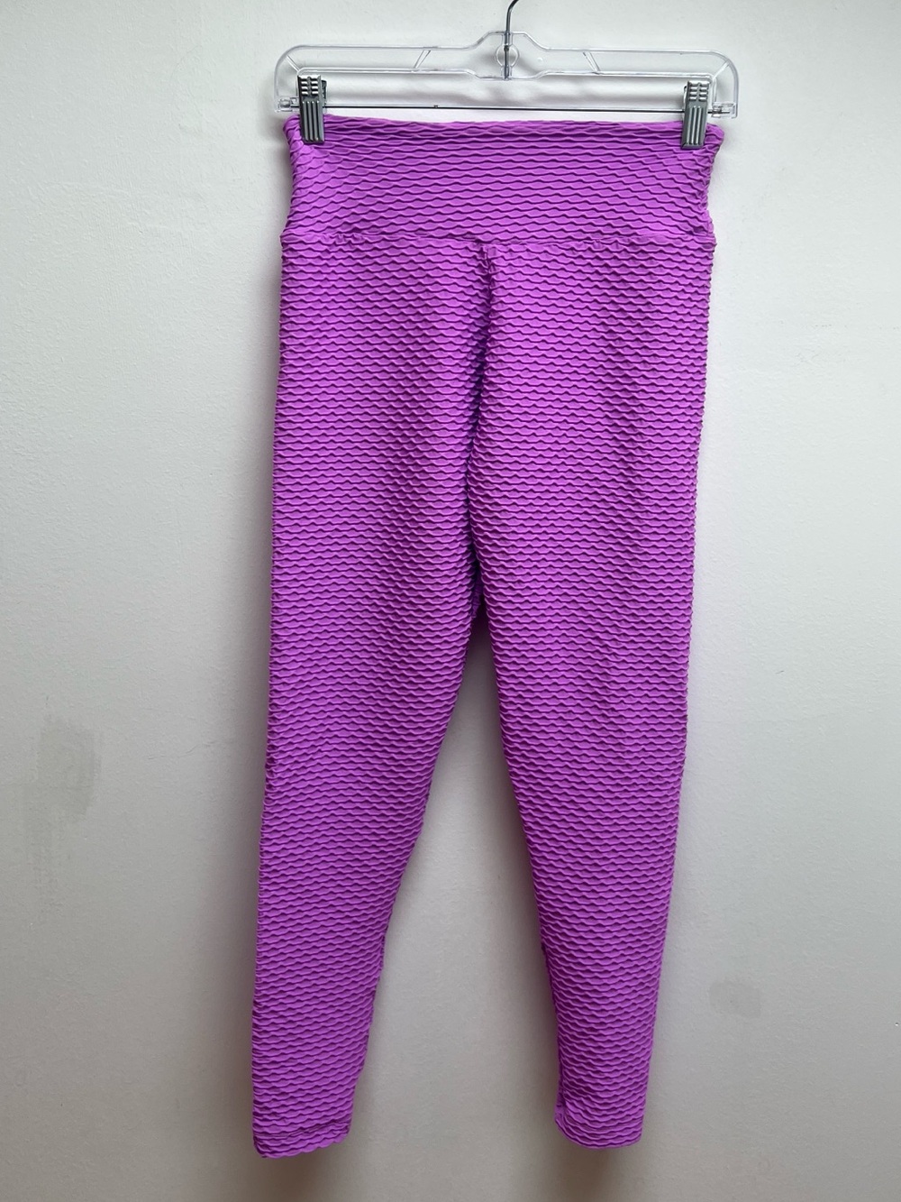 Booty by Brabants Women’s Purple Croco Skin Textured Workout Leggings One Size